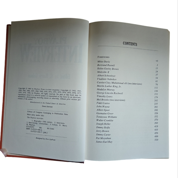 The Playboy Interview 1st Edition Hardcover Book - Picture 8 of 10